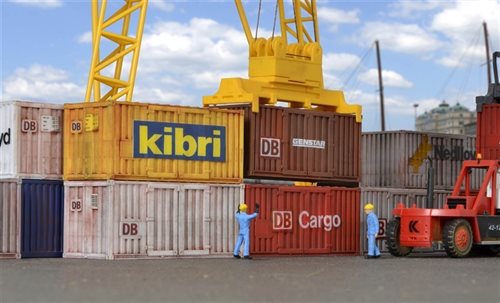Kibri 10924 20' containere, 8 stk, H0 