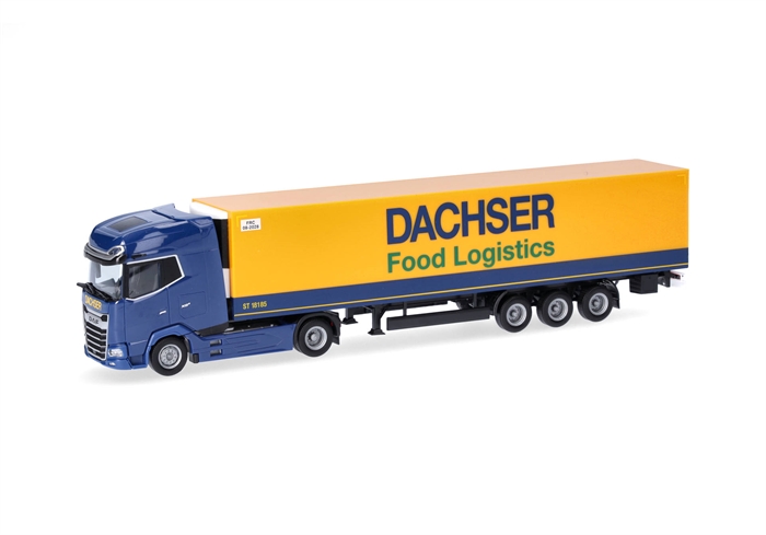 Herpa 318099 DAF XG+ gardintrailer "Dachser Intelligent Logistics" (Bavaria/Kempten), H0