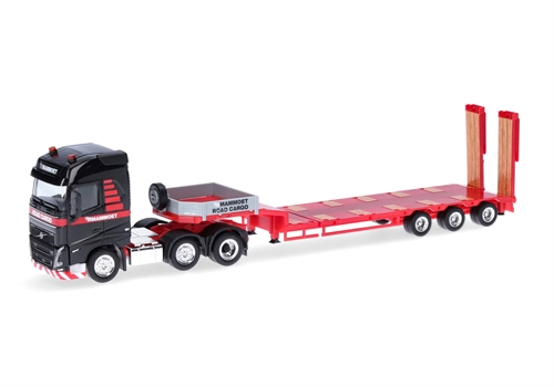 Herpa 318358 Volvo FH GL 2020 lav gulv sættevogn lastbil "Mammoet Road Cargo"