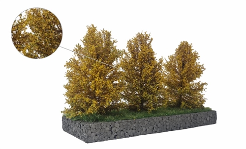mbr 50-4018 Høje buske, lys gul, 7-11 cm, 3 stk