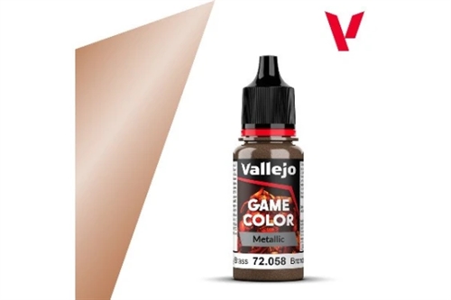 Vallejo 72058 Game Color Metallic Brassy brass 18ml