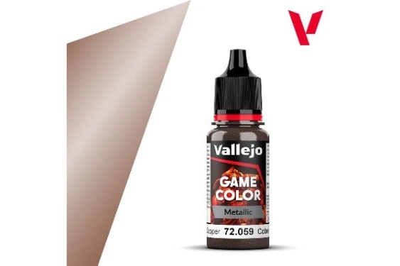 Vallejo 72059 Game Color Metallic Hammered copper 18ml