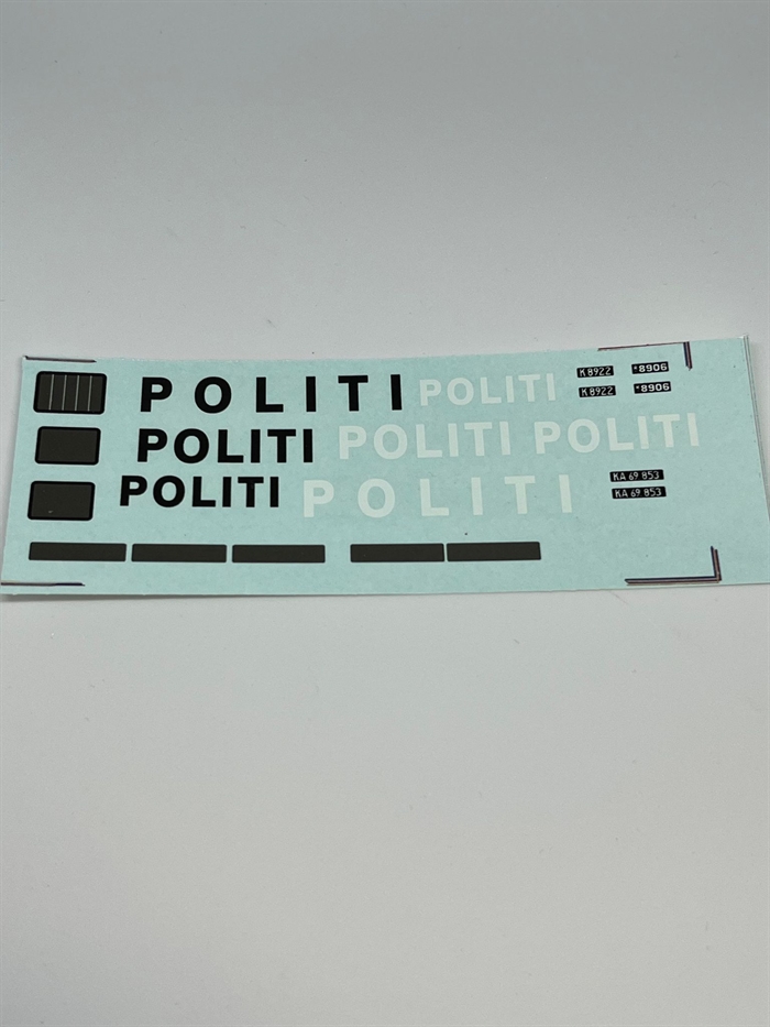 DMC Decals DP 112-115 Politi 1:43