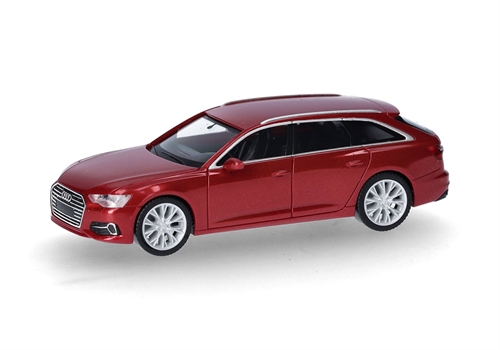 Herpa 430647-005 Audi A6 Avant, tango rød metallic, H0