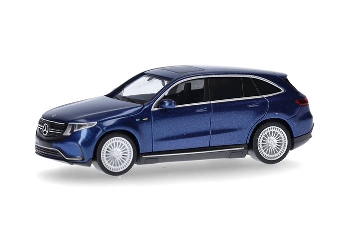 Herpa 430715-004 Mercedes-Benz EQ EQC, brillantblåmetallic, H0 