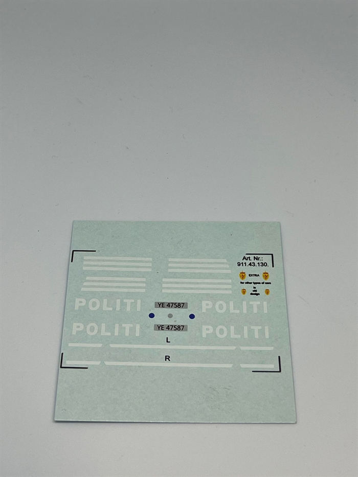 DMC Decals 43-130 Politi