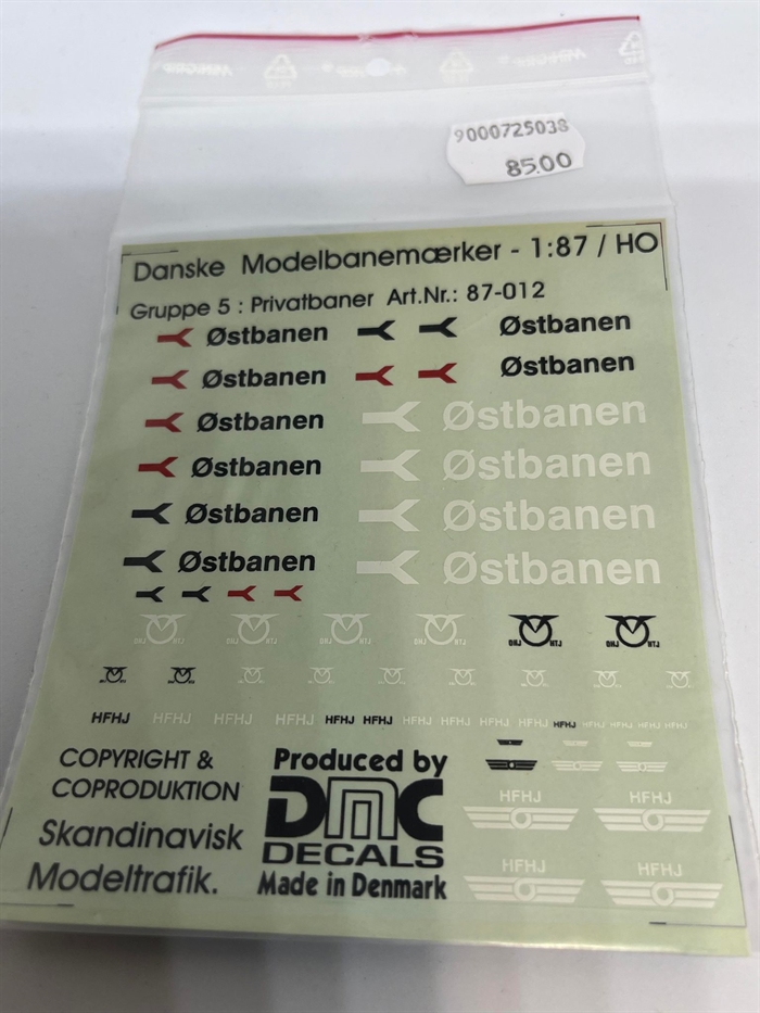 DMC Decals 87-012 Privatbaner 1/87