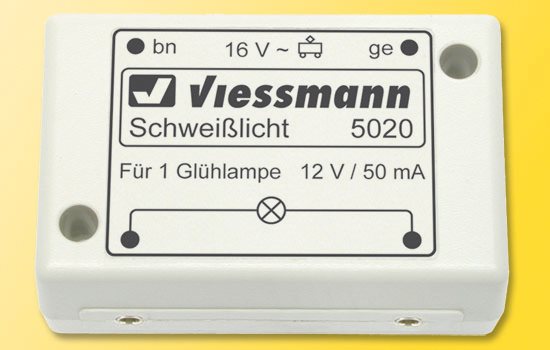 Viessmann 5020 Elektronik modul til simulering af svejselys