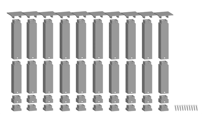 Noch 53942 easy TRACK® bropillesortiment øverste lag, H0, TT, N