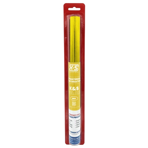 K&S Metal 6055 Aluminium Crafting folie Guld 0,1x305x610mm