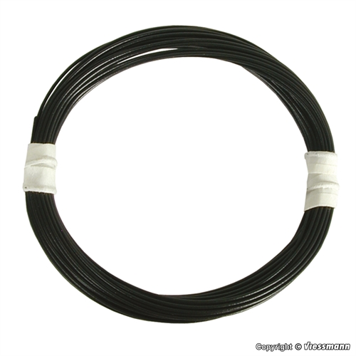 Viessmann 6890 Ekstra tynd kabel 0,03 mm2, 5 meter, sort