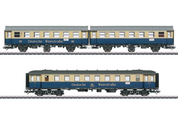 Märklin 43189 Passagervognssæt "Tysk vinrute", DB, ep IV, KOMMENDE NYHED 2024