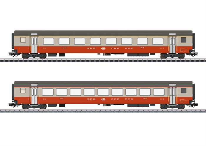 Märklin 42191 Swiss Express passagervogn sæt , KOMMENDE NYHED 2025