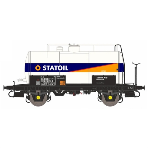 Dekas 871033  2 Akslet tankvogn 44 86 DSB 720 2 221-8 (STATOIL)