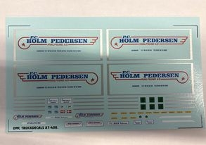 DMC Decals 87-408 P.C. HOLM PEDERSEN 1:87