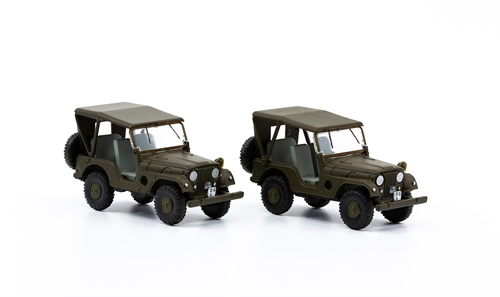 Faller 885105 Sæt med 2 Willy's Army Jeep M38A1, H0