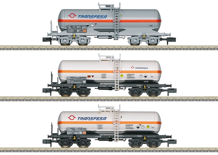 Minitrix 18267 Tankvogns sæt "TRANSFESA", ep VI