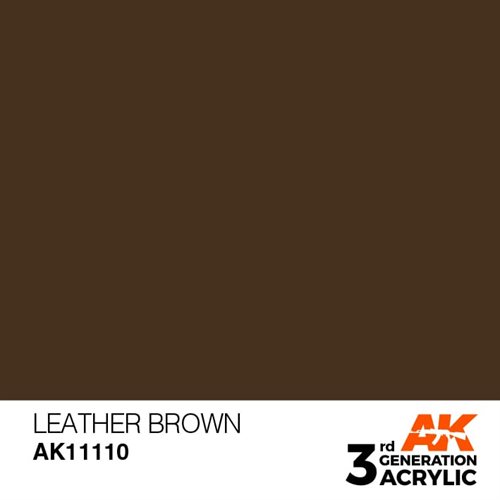 AK11110 Akryl maling, 17 ml, læder brun - standard