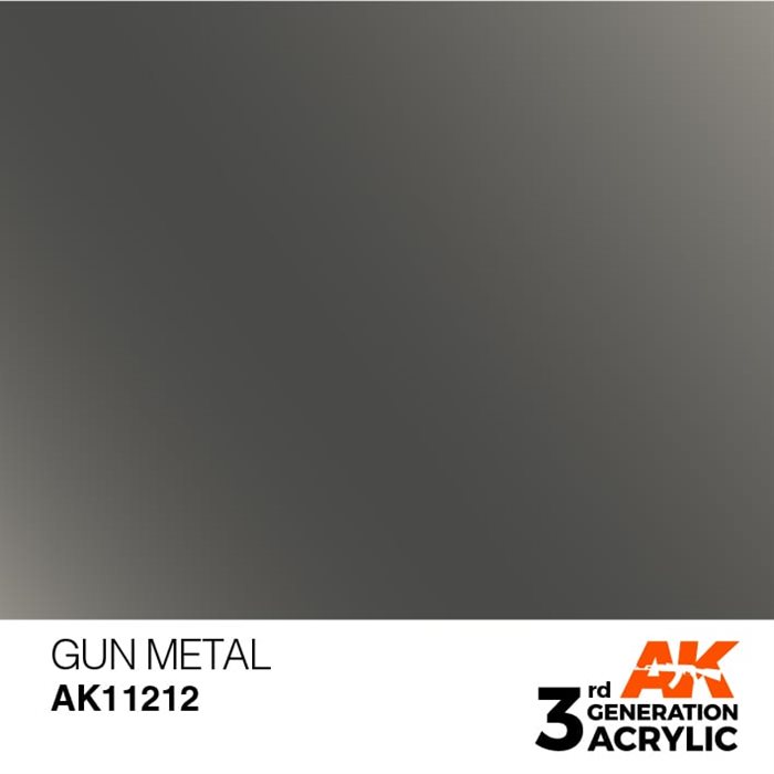 AK11212 Akryl maling, 17 ml, våben metal - metallic