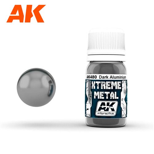 AK480 XTREME METAL MØRK ALUMINIUM 30ML