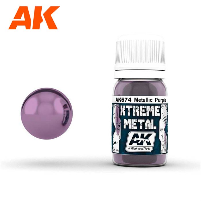 AK674 XTREME METAL METALLISK LILLA 30ML