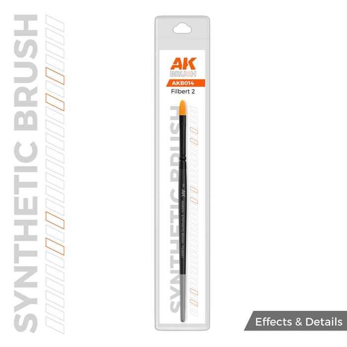 AKB014 SYNTETISK BØRSTE – FILBERT 2