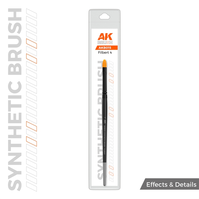 AKB015 SYNTETISK BØRSTE – FILBERT 4