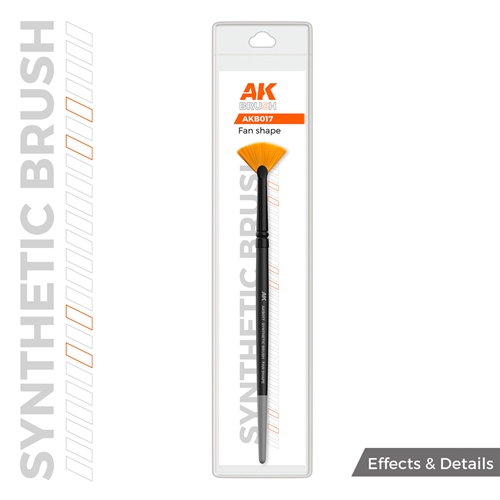 AKB017 SYNTETISK BØRSTE – VIFTEFORM