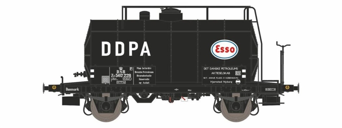 Dekas 871029 ESSO tankvogn med isoleret tank, DSB ZE 502 228, DDPA/ESSO ca 1948-63