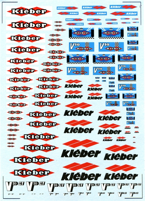 DMC Decals SP-087 Kléber sponsordecals 1/24 - 1/32 - 1/43