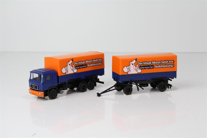 Herpa 6647 MAN F90 Forvogn-hænger "Eberspächer Autoheizung"