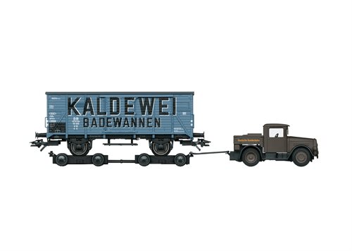 Märklin 48822 Bil og lukket godsvogn, DB, ep III, H0 