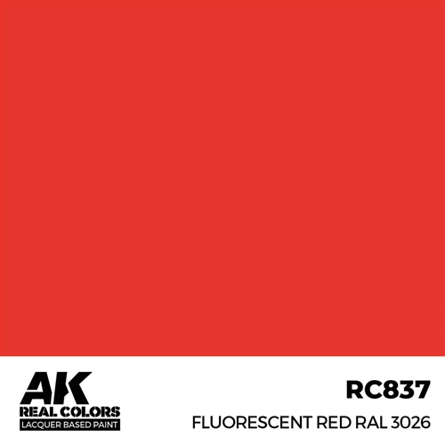 AKRC837 Fluorescerende rød RAL 3026, 17 ml