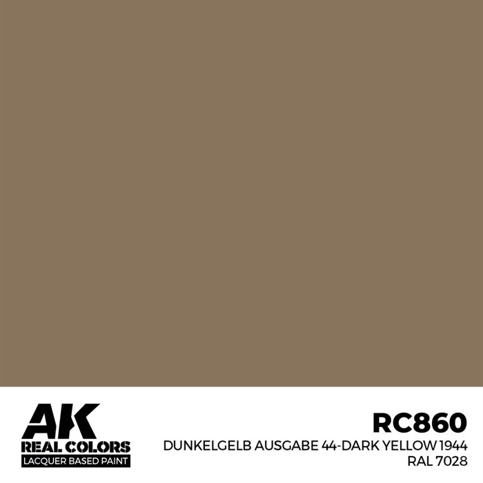 AKRC860 Dunkelgelb Ausgabe 44-Dark Yellow 1944 RAL 7028, 17 ml