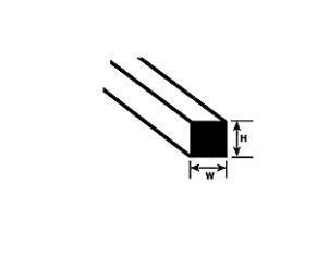 Plastruct 90720 Polystyren Firkantede strips 0,5mm x 0,5mm længde 25,4 cm, 10 stk