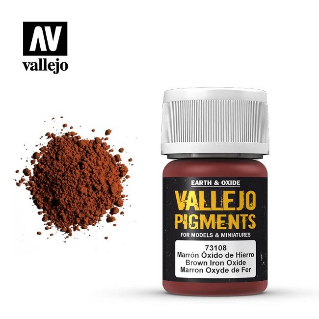 Vallejo 73108 Brun jernoxid pulver