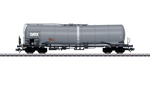 Märklin 47542   4 akslet 95m3 tankvogn Type Zans med bremseplatform, "GATX", ep V