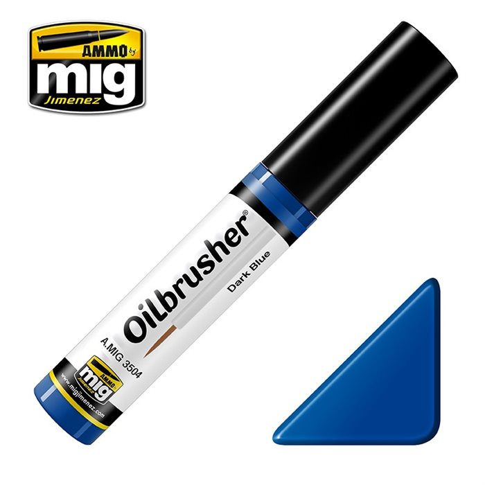 Ammo by MIG 3504 Oilbrusher AMMO DARK BLUE