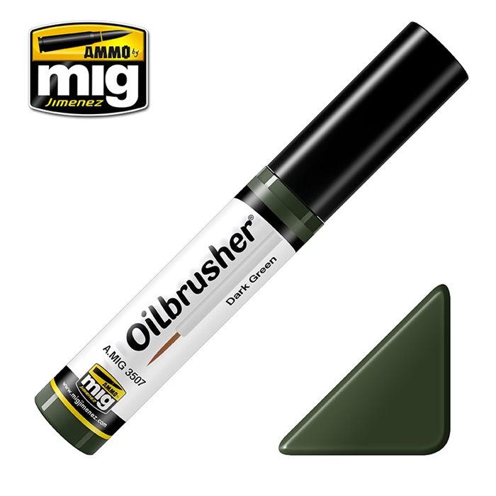 Ammo by MIG 3507 Oilbrusher AMMO DARK GREEN