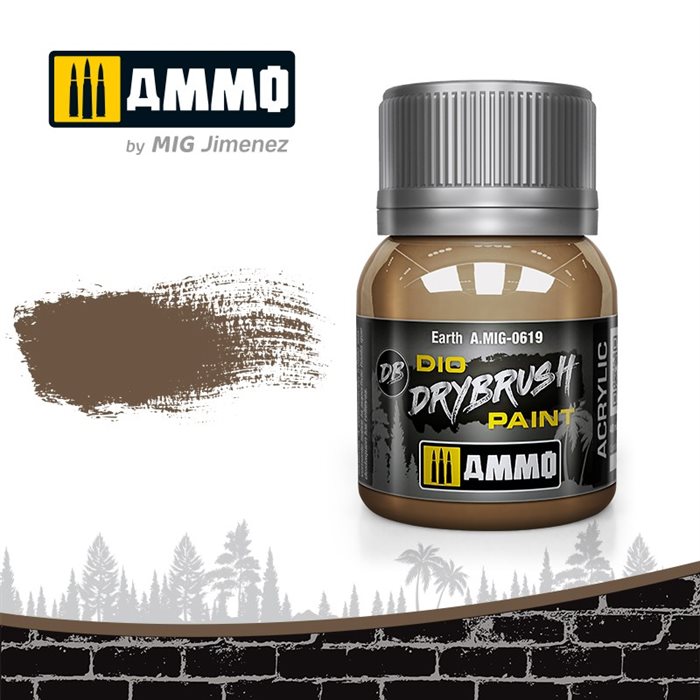 Ammo by MIG 0619 DRYBRUSH Earth, 40 ml