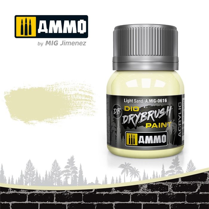 Ammo by MIG 0616 DRYBRUSH Light Sand, 40 ml