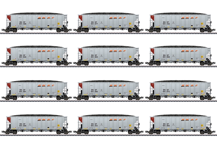 Trix 25911 Hopper Car sæt BNSF, 12 vogne, ep VI KOMMENDE NYHED 2024