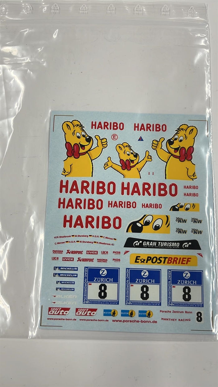 DMC Decals SP-105 Haribo Decals 1/24 - 1/32 - 1/43