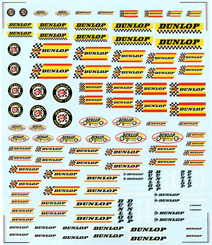 DMC Decals SP-012 Dunlop 1/24 - 1/32 - 1/43