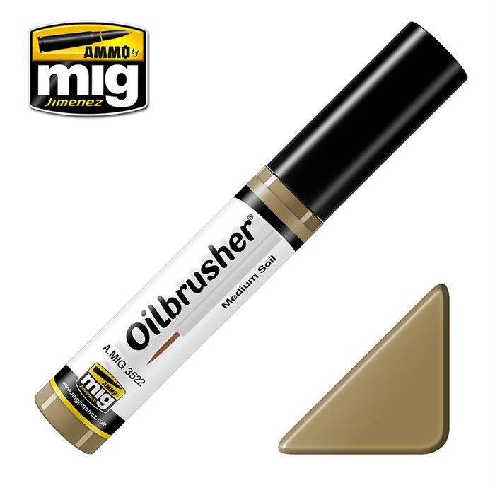 Ammo by MIG 3522 Oilbrusher MEDIUM SOIL