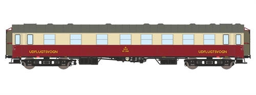 Dekas 876184 DSB BU 2101 Udflugtsvogn, Ca. 1964-65, KOMMENDE NYHED 2025