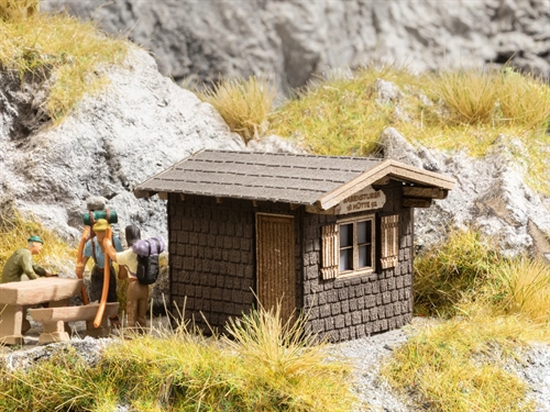 Noch 14338 Refuge "Babenstuber Hut" laserskåret, 3,7 x 3,2 4,6 cm høj