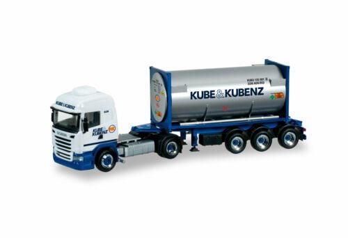 Herpa 303927 SCANIA R 13 TL Lastbil med gantank "KUBE & KUBENZ"