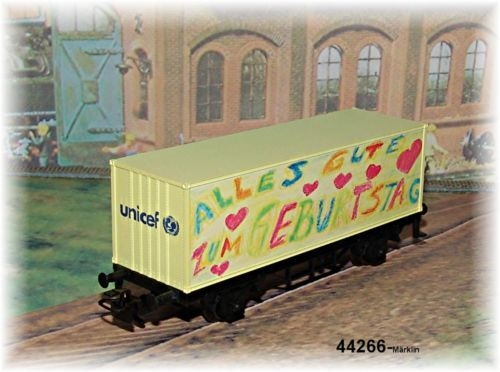 Märklin 44266 Fødselsdagsvogn 2000 lavet i samarbejde med UNICEF