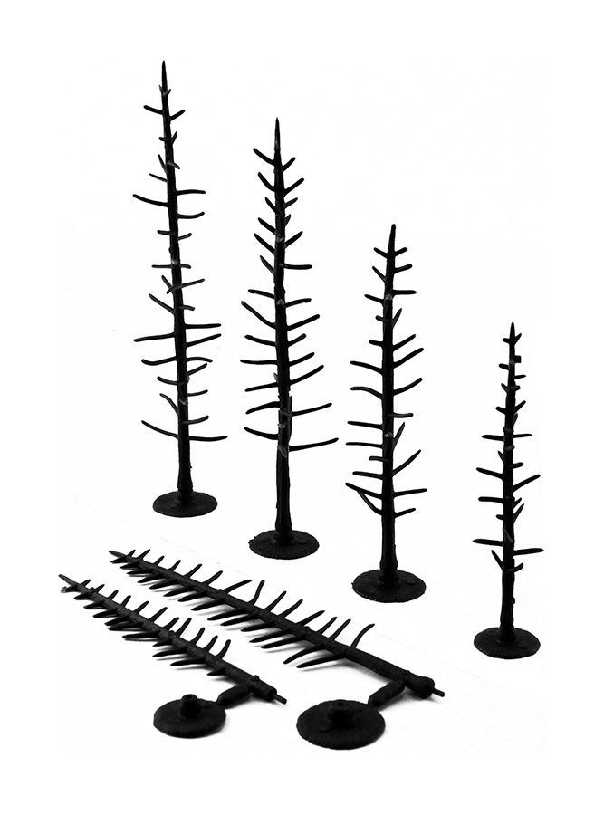 Woodland Scenics TR 1125 Plastic kit, let at lave, 44 stk, 10-15 cm